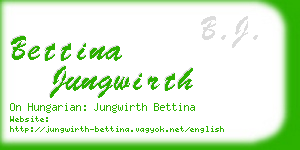 bettina jungwirth business card